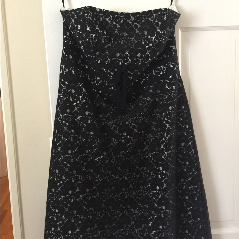 White House/Black Market strapless cocktail dress
